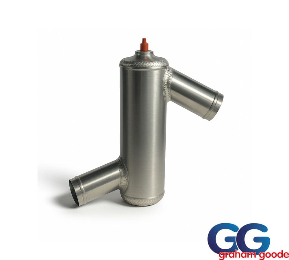 Swirl Pot for Water System Polished Aluminium