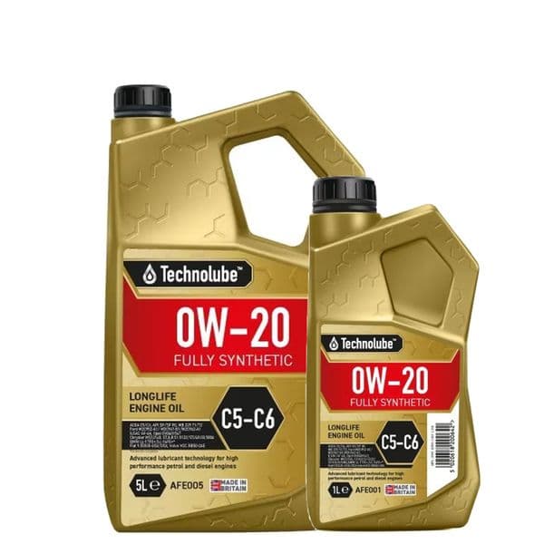 Technolube 0W-20 C5/C6 Fully Synthetic Engine Oil | 1L & 5L