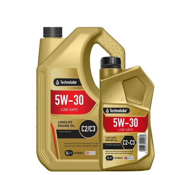 Technolube 5W30 C2-C3 Fully Synthetic Engine Oil | Low SAPS Multi-Spec – 5L & 1L