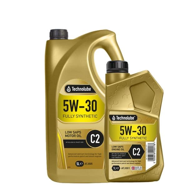 Technolube 5W30 C2 Fully Synthetic Engine Oil | Low SAPS – 5L & 1L