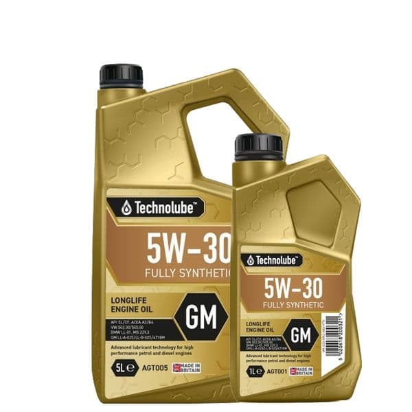 Technolube 5W30 GM Fully Synthetic Engine Oil | GM Dexos2 Approved – 5L & 1L