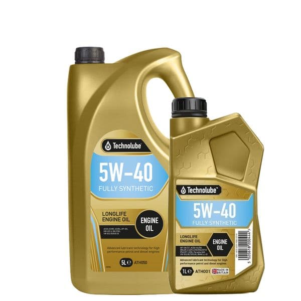 Technolube 5W-40 A3/B3 Fully Synthetic Engine Oil | 1L & 5L