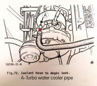 Turbo Water Cooling  Pipe | Ford Escort Cosworth YBT Large Turbo