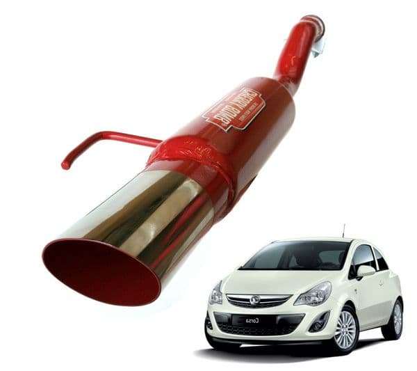 Vauxhall Corsa D Petrol Performance Exhaust Back Box Cherry Bomb Made To Fit Corsa D