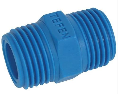3/8" BSP Male Equal Nipple Nylon Fitting