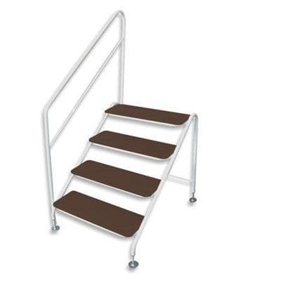AG Free-Standing 4 Tread Step White