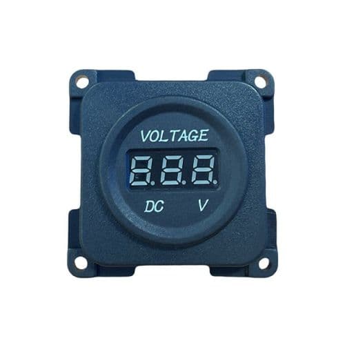 C-Line LED Digital Voltmeter Battery Level Display 10v-30v DC Black