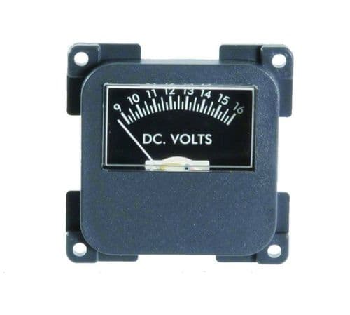 C-Line Voltmeter Battery Level Gauge Grey 12v