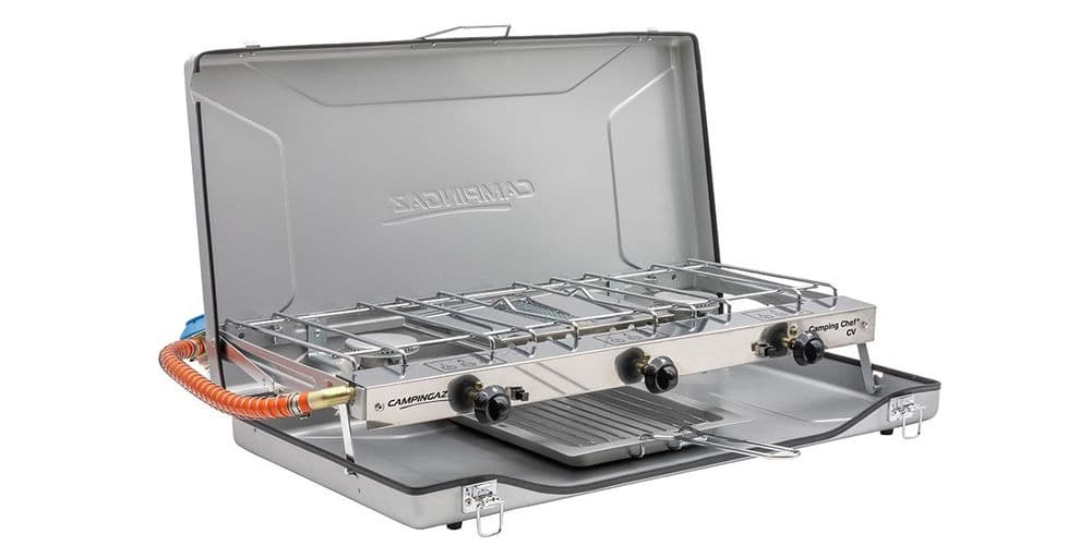 Campingaz Camping Chef CV Folding Double Burner Grill Stove