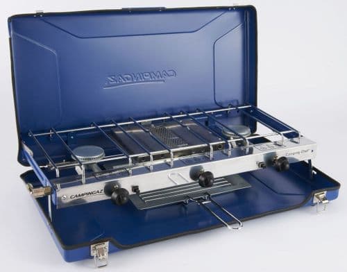 Campingaz Camping Chef Folding Double Burner & Grill Stove