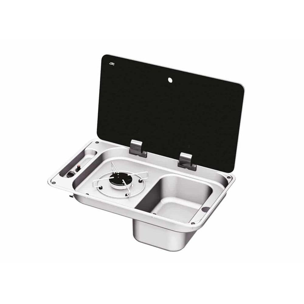 CAN FL1323 Single Hob And Sink Combination For Campervan, Caravan & Motorhome Leisure