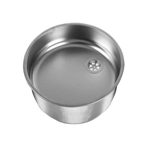 CAN LA1418BA Round Stainless Steel Sink 385mm (Matt)