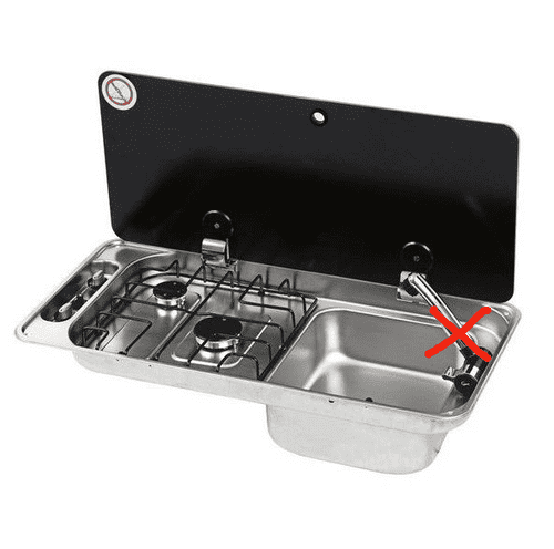 CAN Randi FL1400 Hob & RH Sink Combination