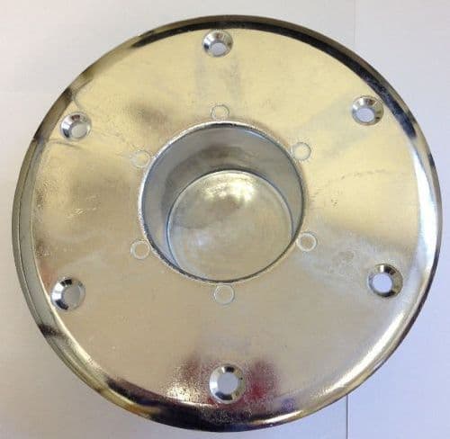 Cast Aluminium Recessed Island Table Leg Floor Base