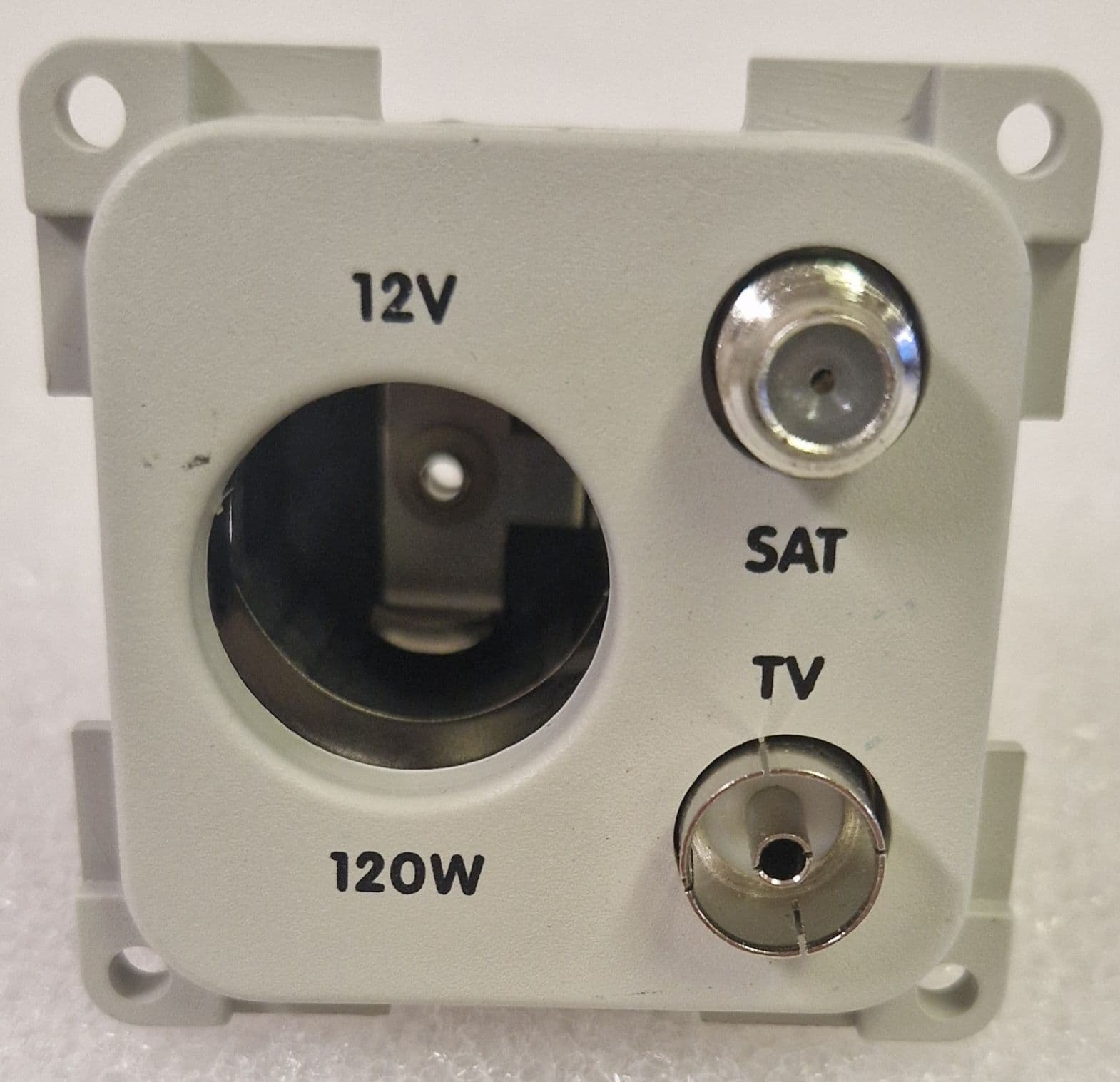 12v (auto) TV Socket + Satellite 270234, CBE electrical, Caravan ...