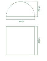Coleman Event Shelter M (3 x 3 m), 2000034470, Camping Beach Garden Shelter - Grasshopper Leisure