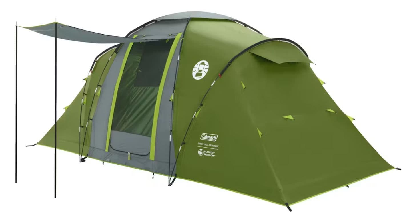 Coleman Spruce Falls 4 BlackOut Tent (2212624) - Grasshopper Leisure