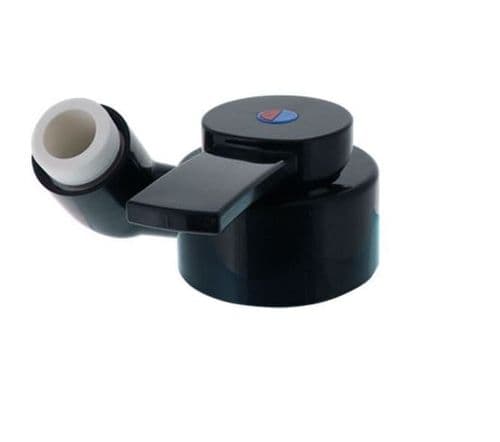 Comet Florenz Kompakt BLACK Shower Mixer Tap (Flexi Hose Tails)