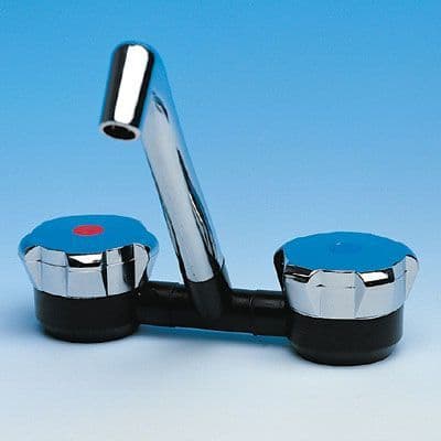 Comet Novo Mixer Tap - Chrome Effect / Black