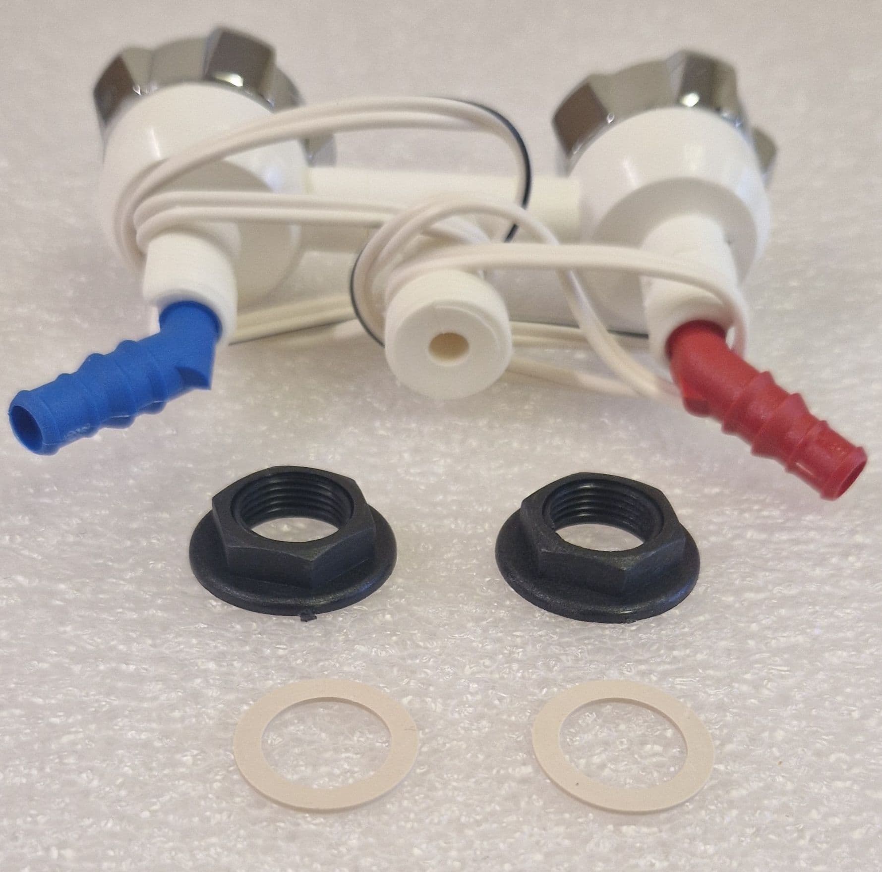 Comet Novo Shower Mixer White/Chrome 2117.43.50 With Switch, caravan