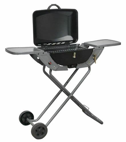 Crusader Portable Combo BBQ Trolley Gas Barbecue