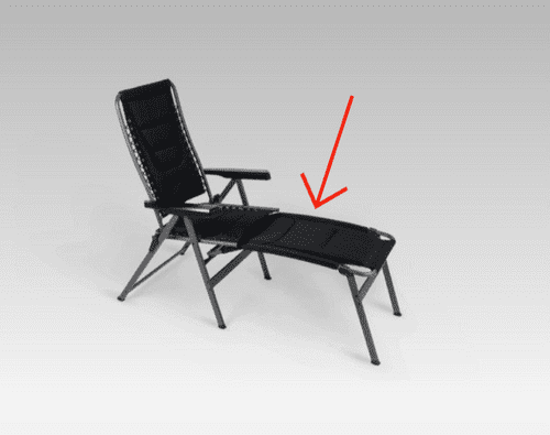 Dometic Footrest For Tuscany Range Chair (Lounge/Laze/Luxury)