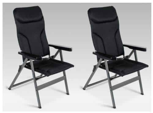 Dometic Luxury Tuscany High Back Reclining Folding Camping Chair (PAIR)