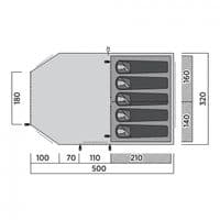 Easy Camp Hamra 5 Tunnel Tent 2025 - Grasshopper Leisure