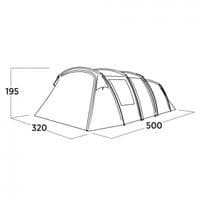 Easy Camp Hamra 5 Tunnel Tent 2025 - Grasshopper Leisure