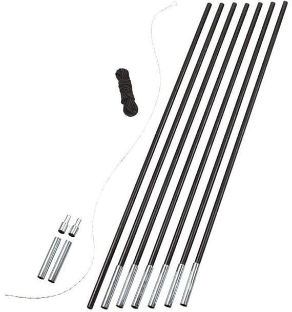 Easy Camp Pole DIY Set 9.5 mm, Tent Pole Replacement Kit, Camping