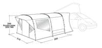 Easy Camp Wimberley Drive Away Campervan Awning 120399 - Grasshopper Leisure