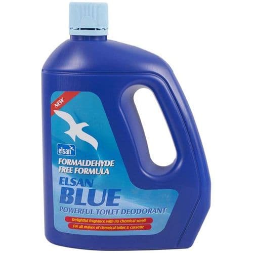 Elsan Toilet Chemical Fluid 4 Litre Blue FORMALDEHYDE FREE