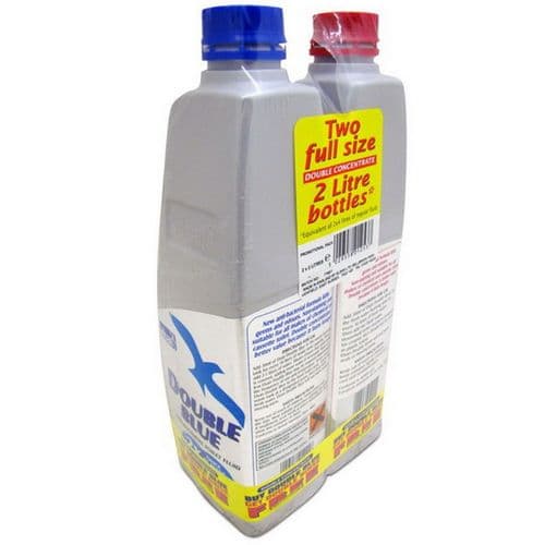 Elsan Toilet Chemical Fluid Twin Pack Blue & Pink Concentrated  (2 x 2 Litre)