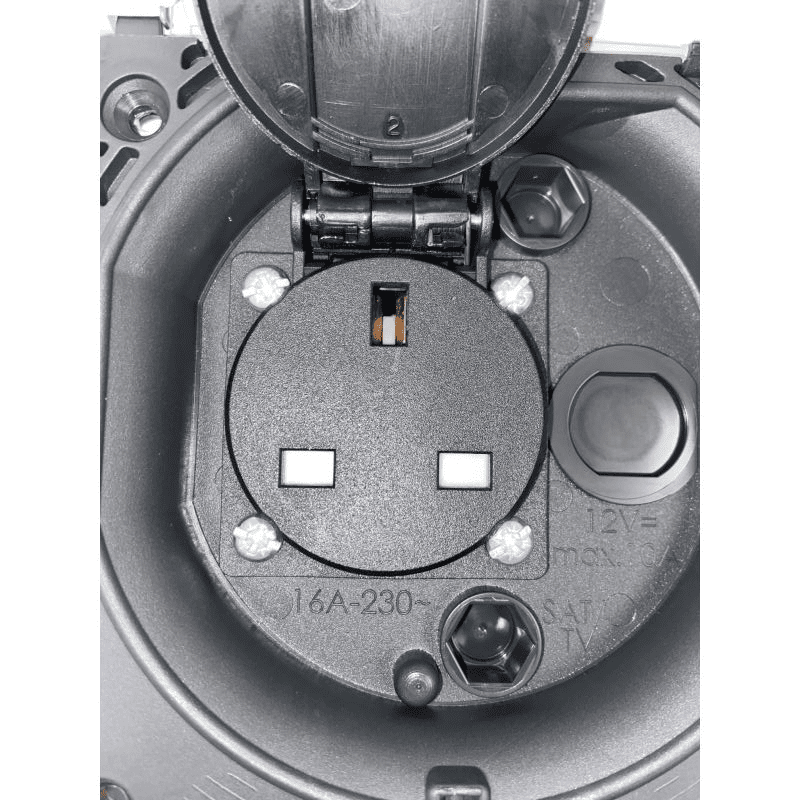 Fawo 240v Mains Outlet UK Socket White Caravan Campervan Motorhome fawo-240v-mains-outlet-uk-socket-white-caravan-campervan-motorhome