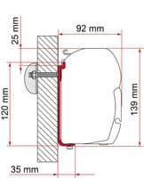 Fiamma Awning Adapter Bar AS 300 - F45, 98655-503 - Grasshopper Leisure