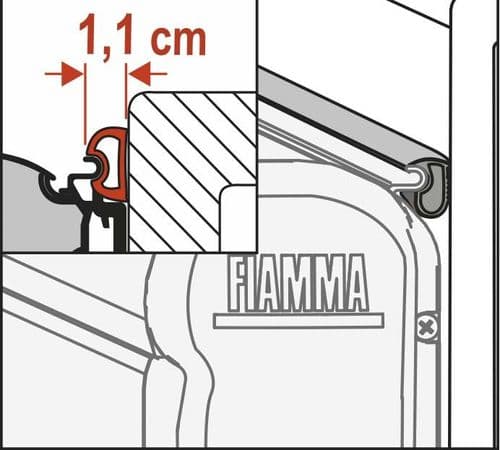Fiamma Awning Rain Guard S (per metre)