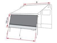 Fiamma Blocker 350 Awning Front Panel 07972-02- - Grasshopper Leisure