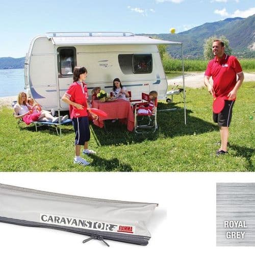 Fiamma Caravanstore 225 Caravan Awning Grey Fabric