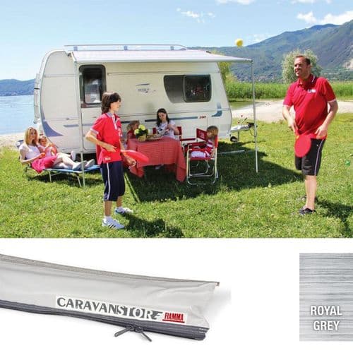Fiamma Caravanstore 255 Caravan Awning Grey OR Blue Fabric