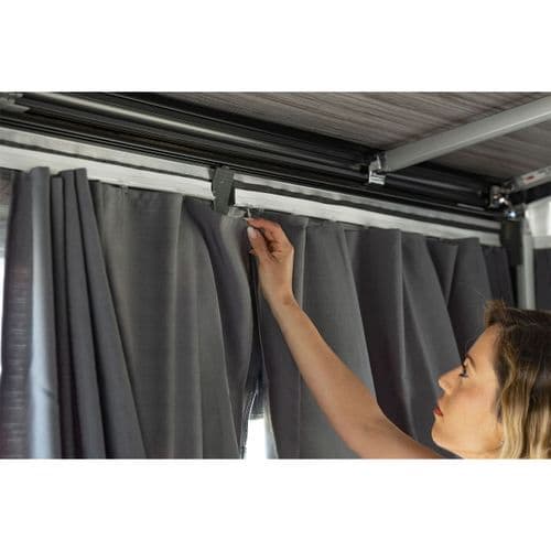 Fiamma Curtains Kit Dark Grey (Pair)