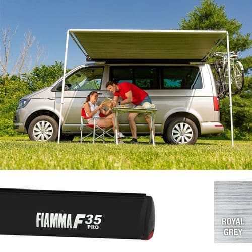 Fiamma F35 Pro 180 Deep Black Awning For Campervan & Caravan