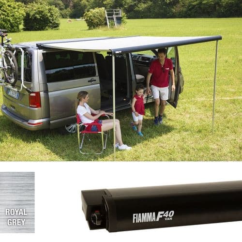 Fiamma F40 Van 270 Campervan Awning Black/Grey
