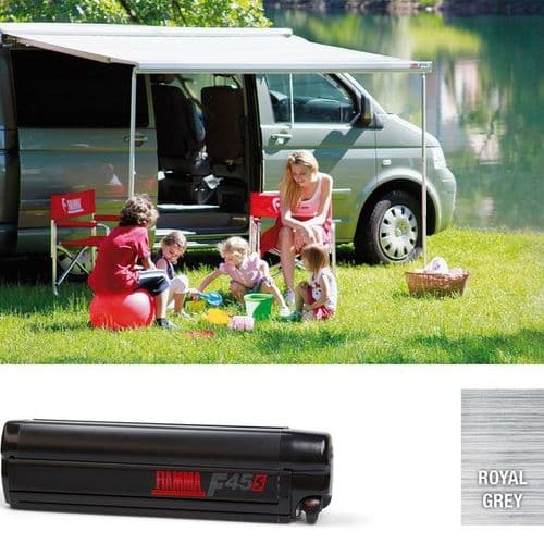 Fiamma F45S 260 Awning For VW T5/T6 California Campervan Deep Black