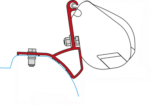 Fiamma Kit F35 Trafic/Vivaro After 2015 Awning Adapter