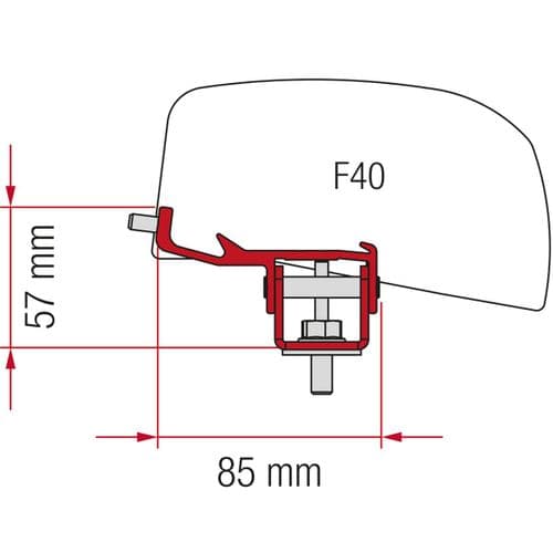 Fiamma Kit F40 Nissan NV350 Awning Adapter