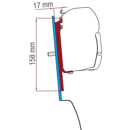 Fiamma Kit F45 Custom Nugget Awning Adapter Bracket