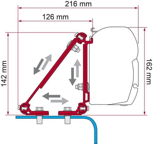 Fiamma Kit F45 Kit Multi Awning Adapter