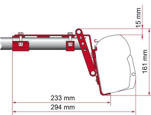 Fiamma Kit F45 Kit Roof Rail Bars Awning Adapter