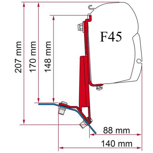 Fiamma Kit Ford Custom Lift Roof F45 / F43 / F35 Adapter Kit