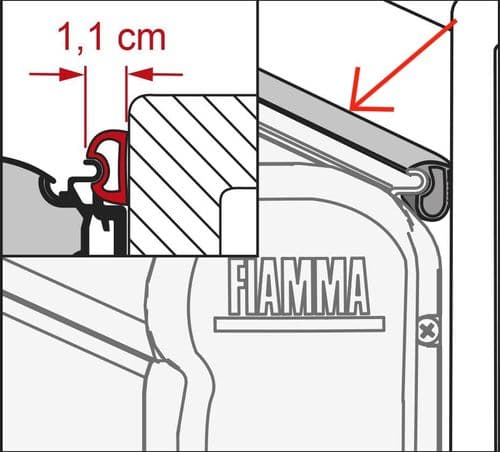 Fiamma Kit Rain Guard S 5.5m For F45 Awning